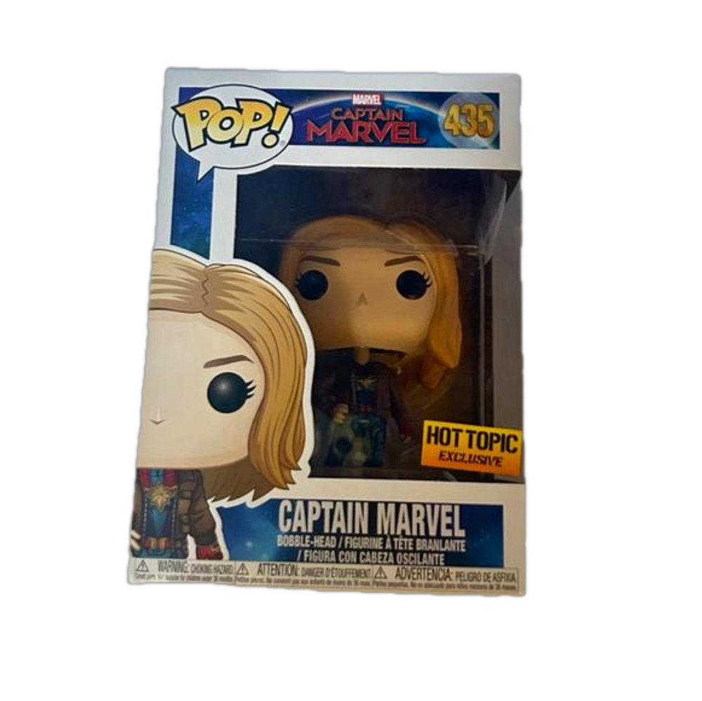 Funko Pop Captain Marvel 435 Red & Blue Hot Topic Exclusive